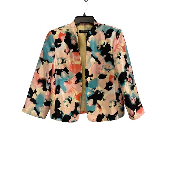 KASPER FLORAL JACKET SZ 12 - Picture 1 of 5